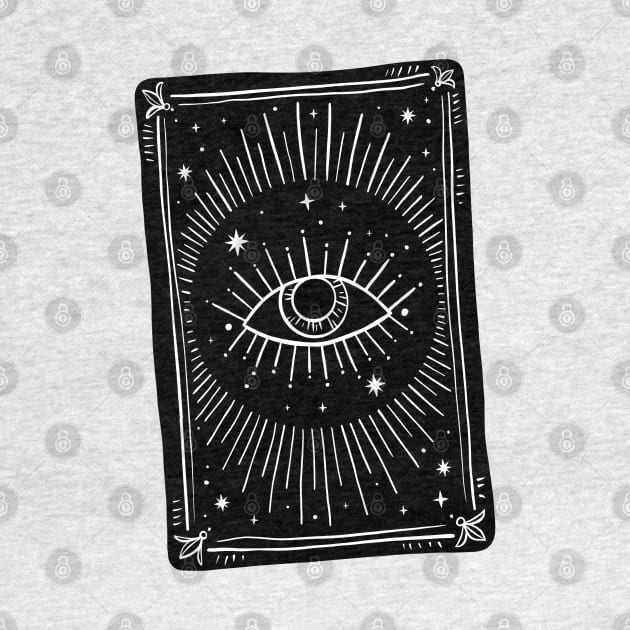 fortune-telling card with all seeing eye by OccultOmaStore